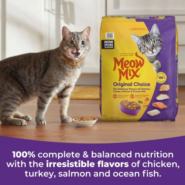 Meow Mix Original Choice Dry Cat Food, 16 Pound Bag - Image 4