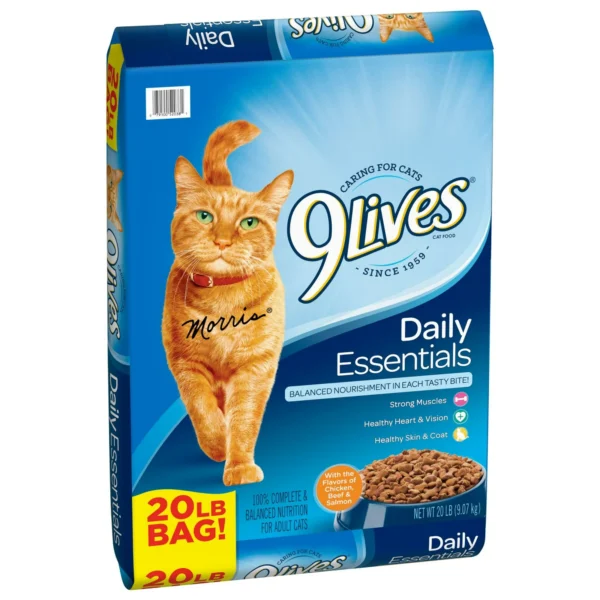 9Lives Daily Essentials Dry Cat Food, 20 lb. Bag - Image 3